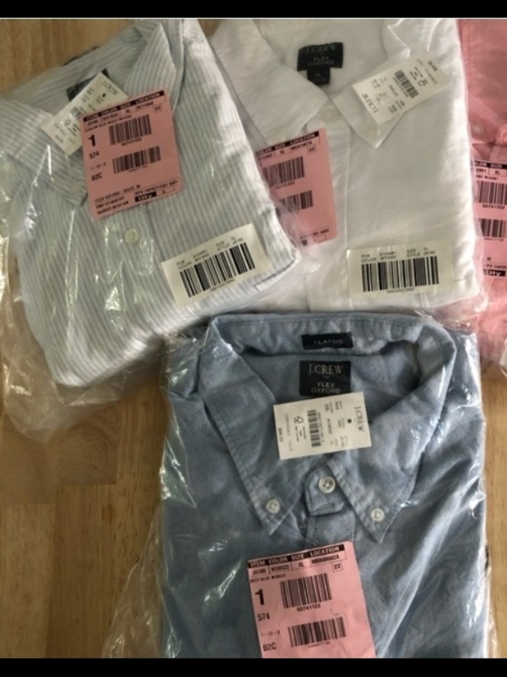 J. Crew Mens Button-Down Shirts Bundle Of 3 - XL - NWT